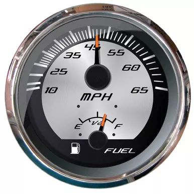 Faria Platinum 4" Multi-Function - Speedometer 65MPH Pitot/Fuel Lever [22015]