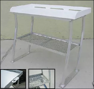 Fish Cleaning Station 4 LEG 40" w/shelf