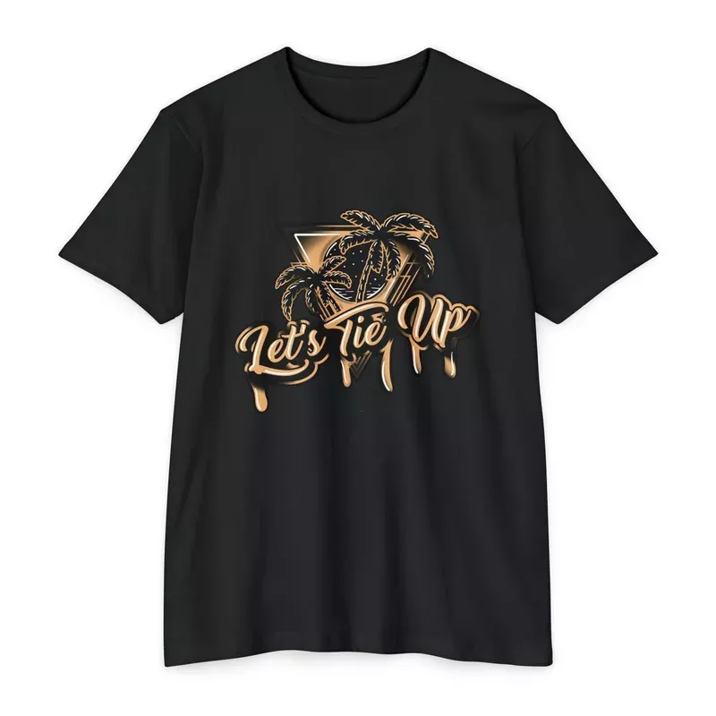 “Let’s Tie Up” Palm Tree Unisex T-Shirt – Drippy LTU