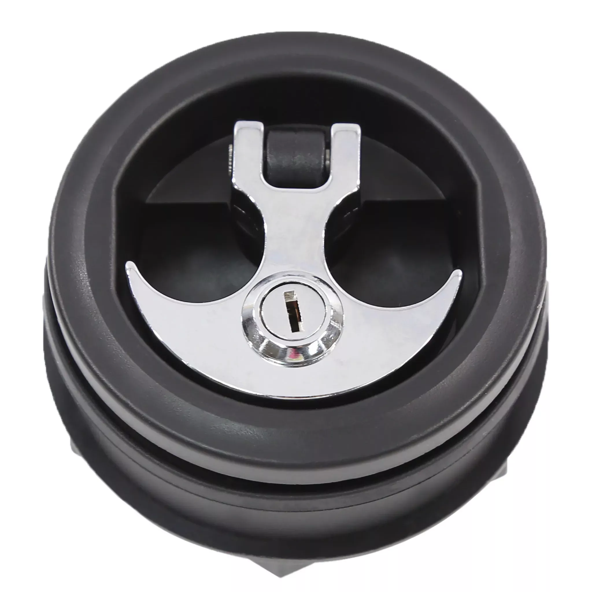 Locking Anchor Lock - Black w/ Chrome Handle