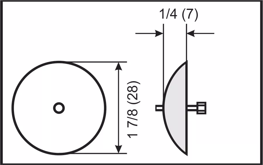 RH1875 Rudder / Trim Tab Half Anode – 1-7/8″