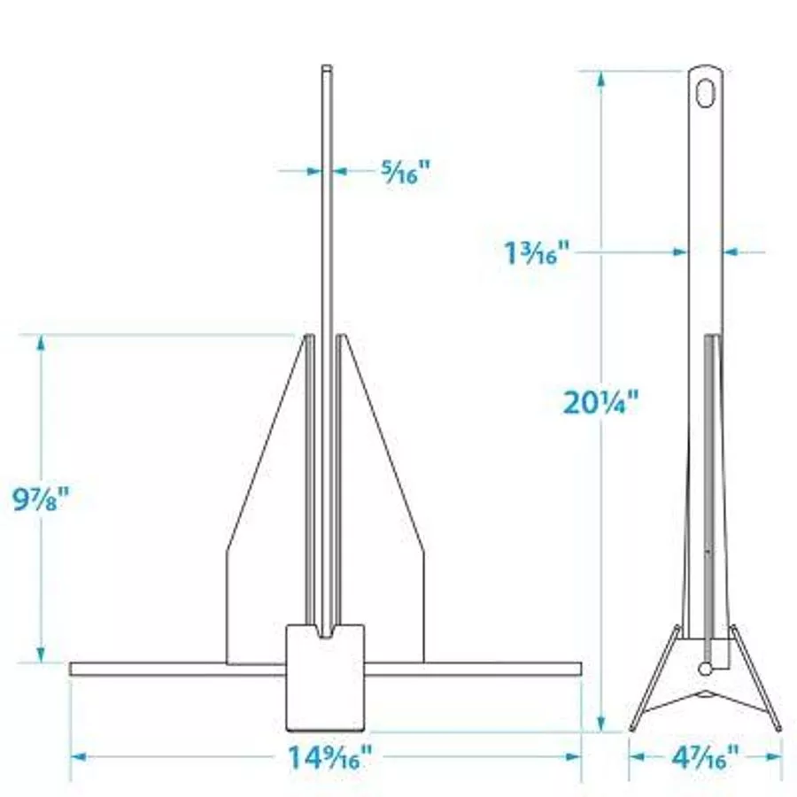 SEACHOICE DELUXE ANCHOR – 4 LBS