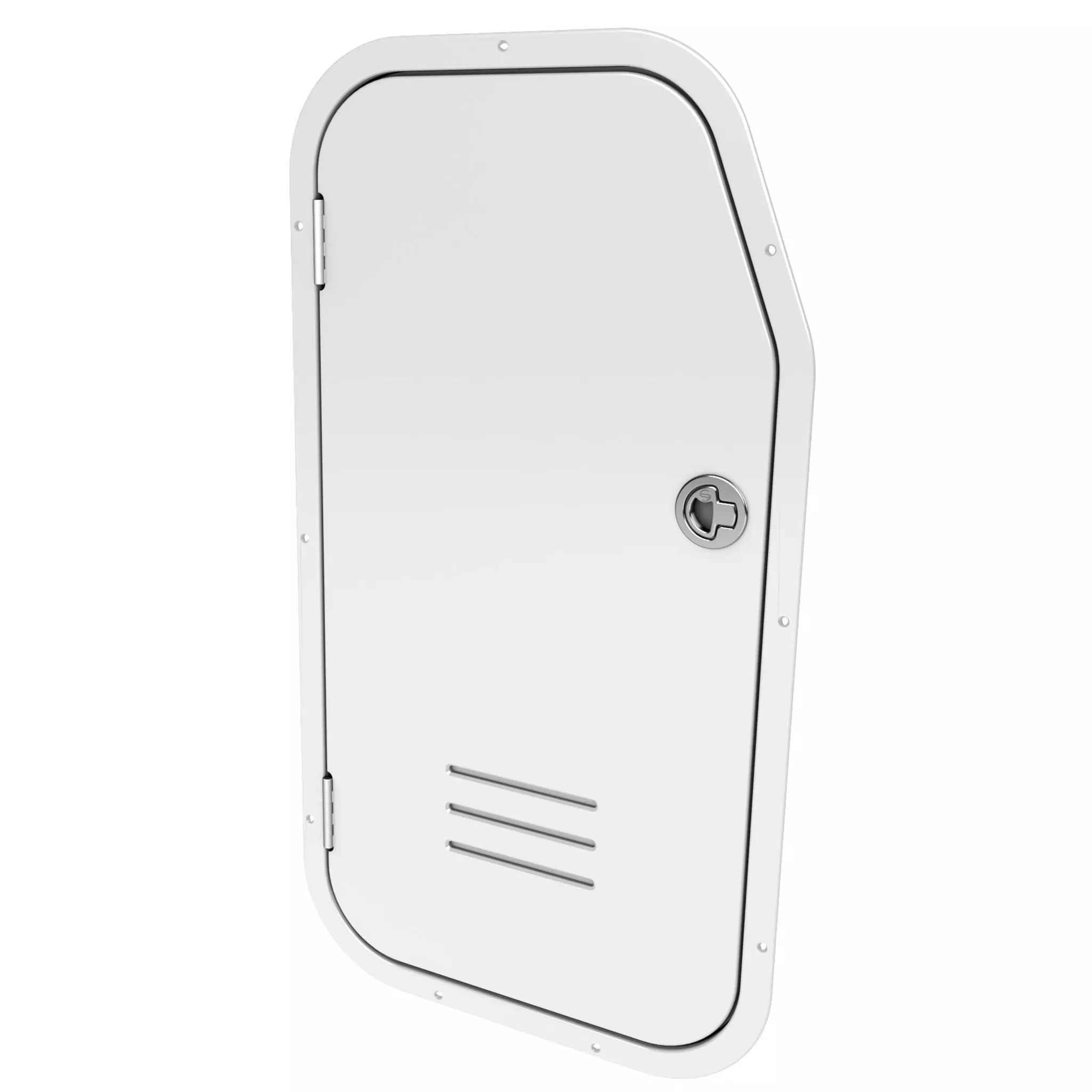 Tidewater White Acrylic Side Console Door