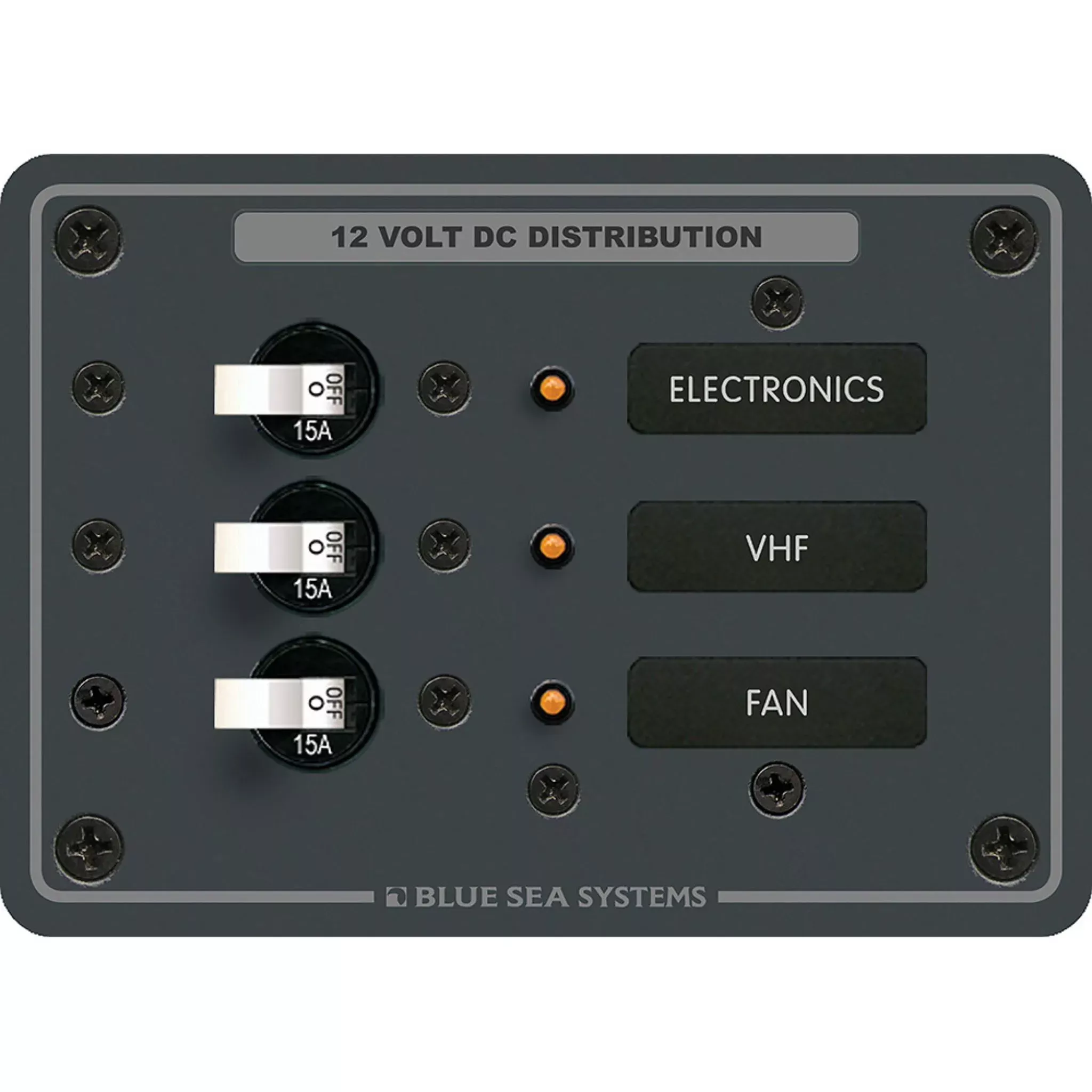 Traditional Metal DC Circuit Breaker Panel