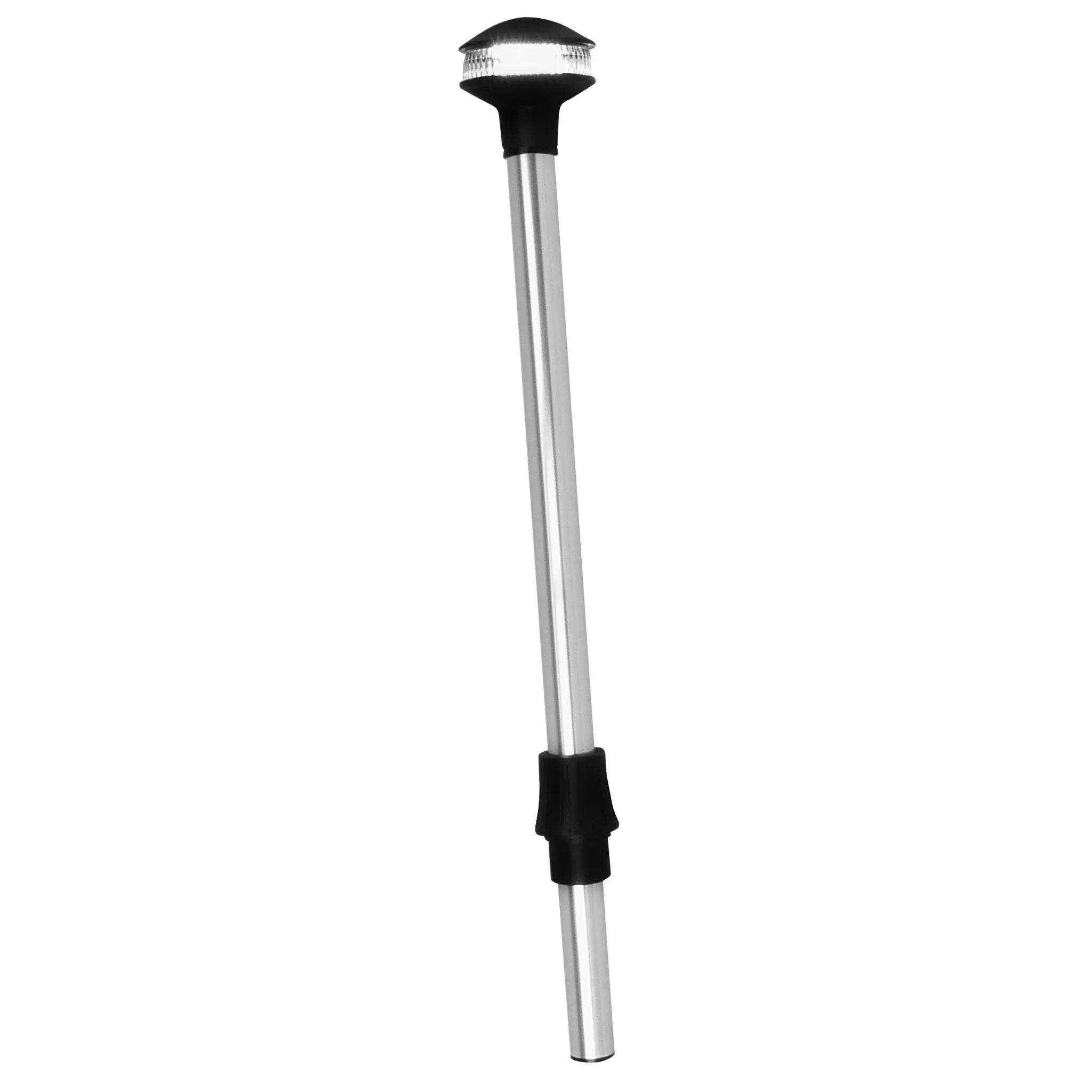 White All-Round Pole Light – 48″ Height, 5° Rake