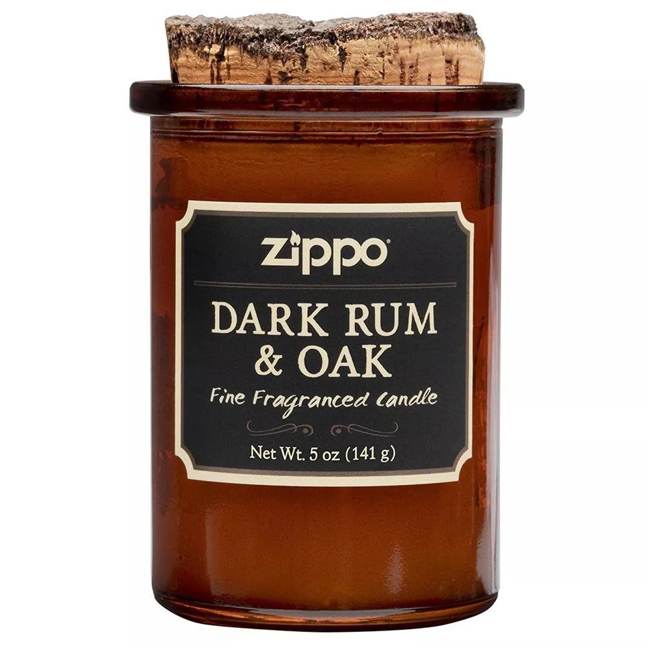 Zippo Dark Rum & Oak Spirit Candle 70007 5 oz Soy Wax 35 Hr Burn